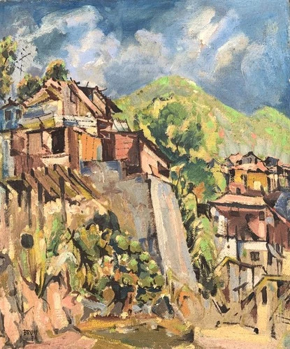 Izrael Szajnbrum (Brum)(Polish - Brazilian 1924-2009) Impressionism Oil Painting