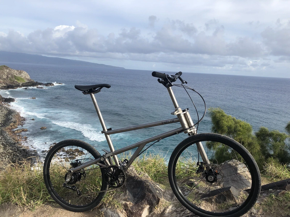Helix titanium folding bike hot sale