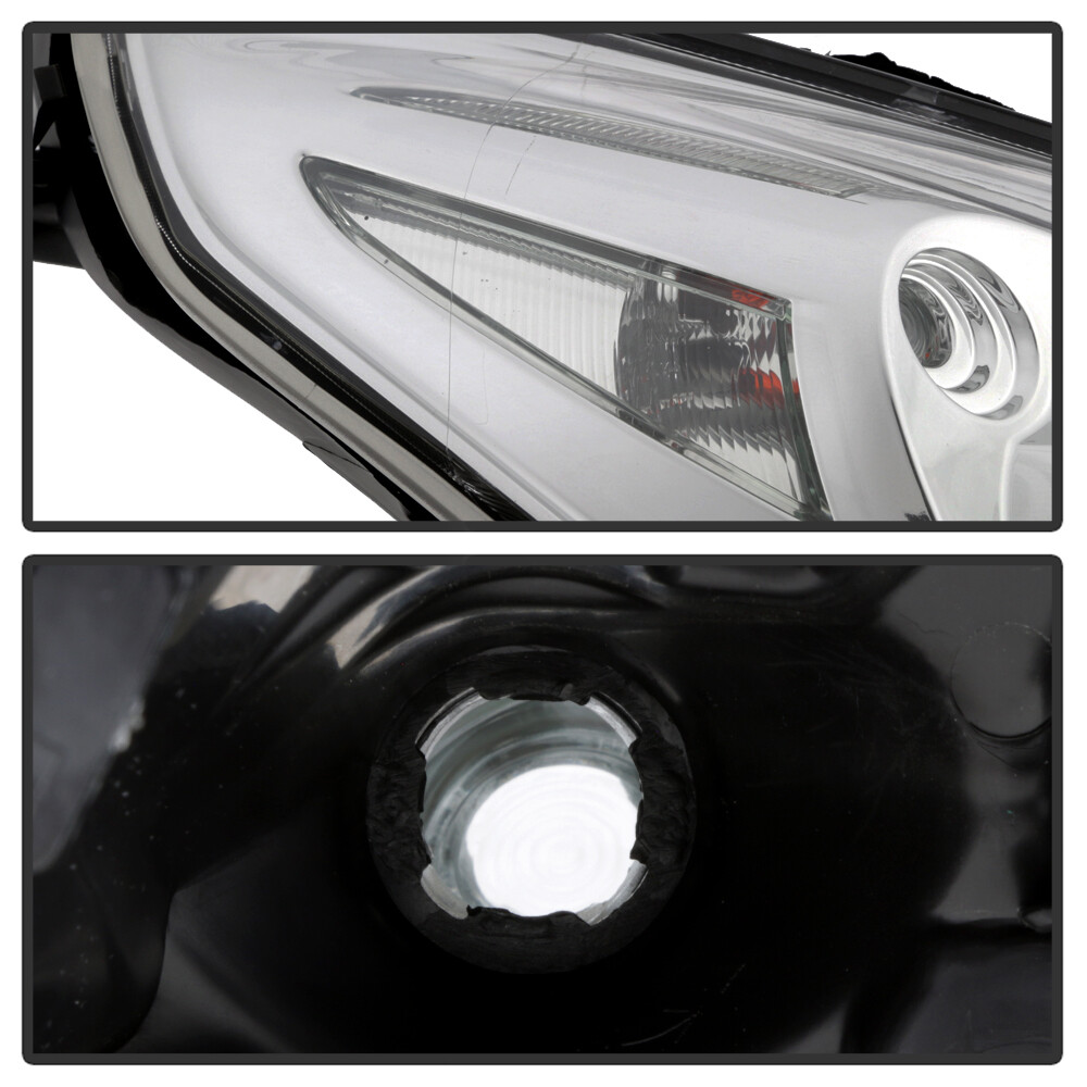 OEMASSIVE OE Style Projector Headlights For 2010-2015 G25/G37 4-Door – Black Housing, Clear Lens, HID/Xenon, Pair