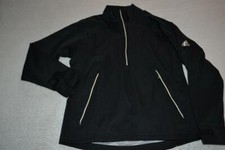 31378-a Womens Adidas Golf Pullover Shirt Size Small Black Polyester