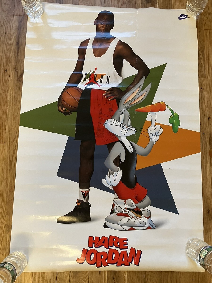 Michael Jordan Hare Jordan Bugs Bunny Nike Poster 1992 + Air