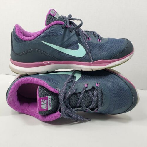 Nike Flex TR 5 Dark Gray Purple/Plum Trim Training Running Shoes
