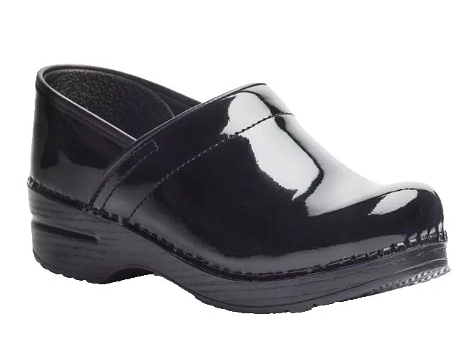 Dansko Black Patent Leather Comfort Shoes for Women