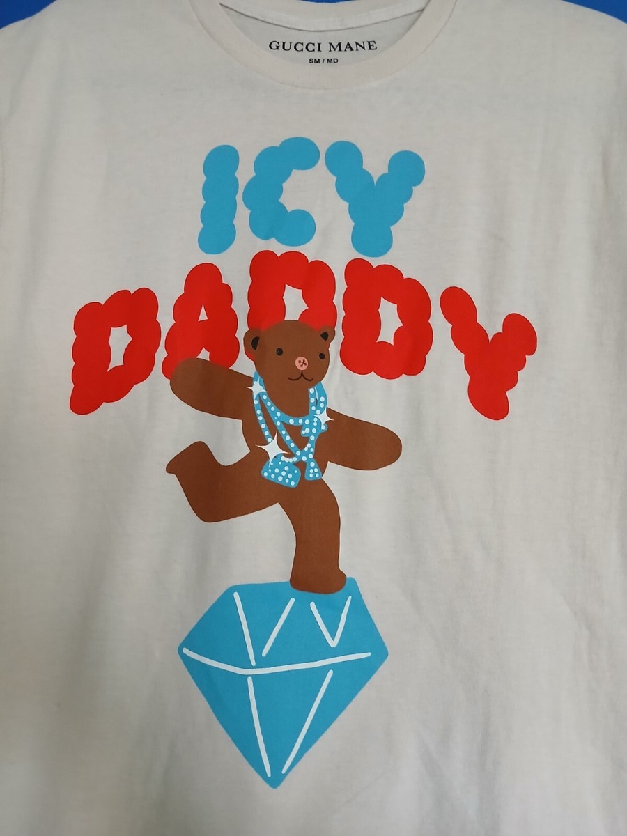 Gucci Mane Ice Daddy Teddy Bear Logo Graphic Double Sided shirt