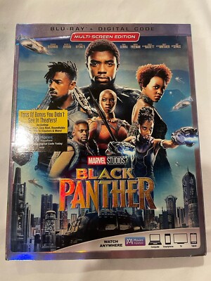 Black Panther Blu-ray  Bozeman B Jordan 2018 With Slipcover