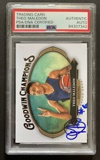 Theo Maledon Signed Autographed Upper Deck Card Thunder Psa Slabbed Coa  France