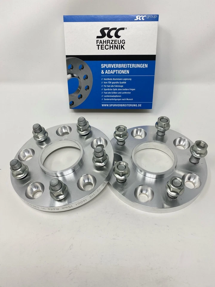 30mm 2x15mm Spurverbreiterung SCC für Porsche 928 944 968 911 5x130 71,6  - Bild 1 von 4