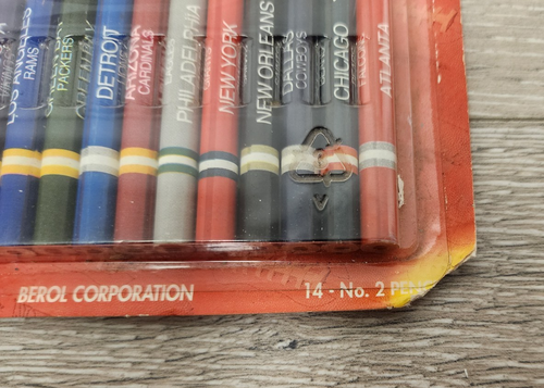 Vintage NFL Team NFC Pencils Collector's Set 1993 Berol Redskins Sealed READ - Picture 6 of 13