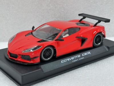 NSR 0396AW Corvette C8R Red Test Car King 21K Motor EVO 1:32 Slot Car