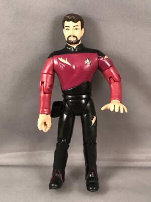 1992 Star Trek The Next Generation William Riker Playmates Action Figure 5''