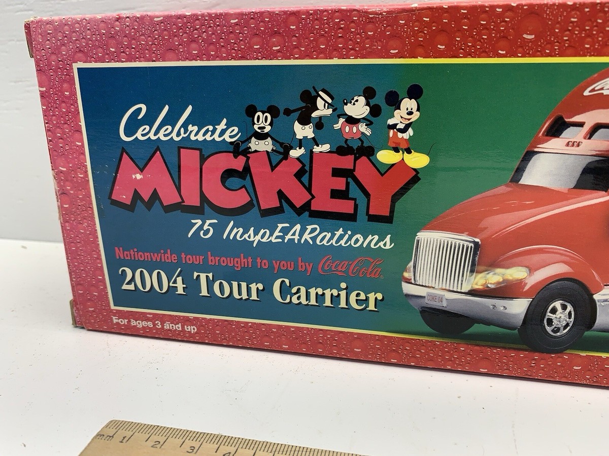 Coca-Cola Semi- 2004 Tour Carrier Trailer With Mickey Statue for