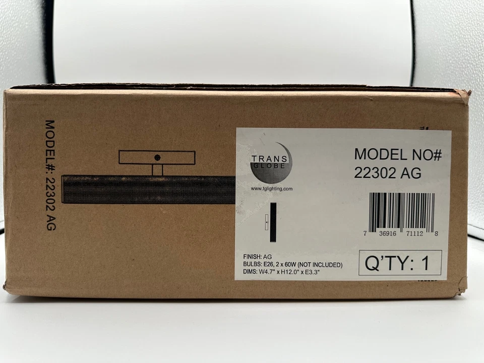 Bel Air Lighting castaño rojizo 6 pulgadas Aplique de pared interior dorado antiguo de 2 luces Foto 2 de 4