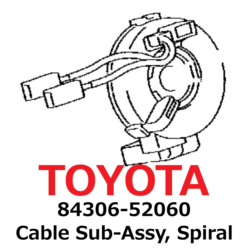 NEW】Toyota Genuine 2004-2006 Scion XA XB Cable Sub-Assy, Spiral