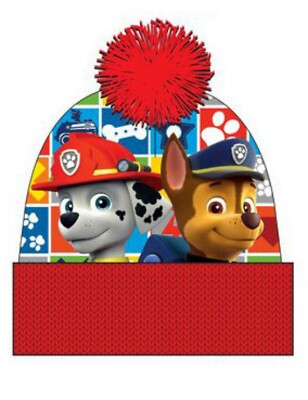 Paw Patrol Mütze Bommelmütze Rot Gr.52,54