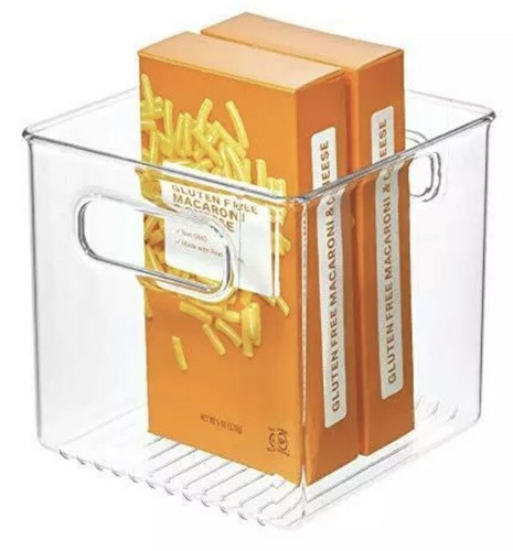 iDesign BPA-Free 6” Plastic Deep Kitchen Storage Bin with Handles (4 Pack) - Picture 2 of 5