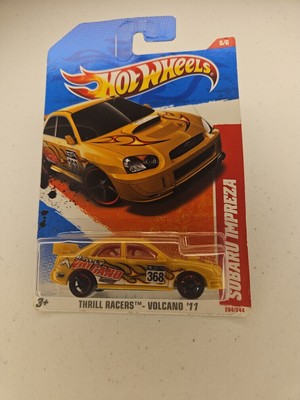 Hot Wheels 2011 Thrill Racers Volcano #204 Subaru Impreza With *shelf Wear*