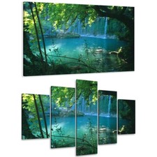 LEINWAND WANDBILDER BILD WASSERFALL VERSCHIEDENE GRÖßEN KUNSTDRUCK 1529 D1