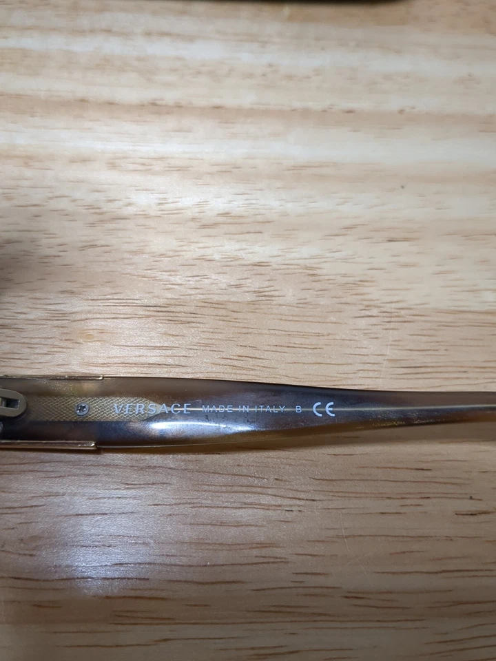 Gafas de sol Versace originales vintage MOD 4191-B 773/13 con gafas marrones + estuche! Foto 4 de 4