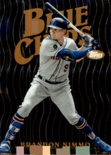 Brandon Nimmo 2019 Topps Finest - Blue Chips #FBC-BN  - New York Mets