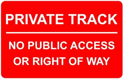 Private No Public Access Or Right Of Way Correx Safety Sign 300mm - Foto 7