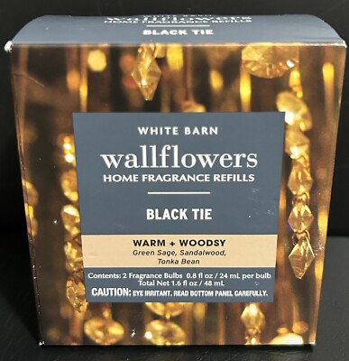 Wallflowers plug-in home fragrance refills - Black Tie 0.8 oz - *2 Pack*