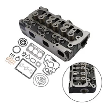 Complete Cylinder Head & Full Gasket Kit Compatible With Kubota D722 Engine E4