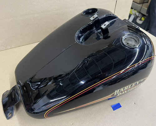 1992 OEM Harley-Davidson FXR FXRS Low Rider Gas Tank Black - Picture 4 of 15