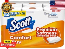 Toilet Paper, 12 Double Rolls, 231 Sheets per Roll, Septic-Safe, 1-P