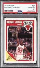 1989 FLEER #21 MICHAEL JORDAN PSA 10