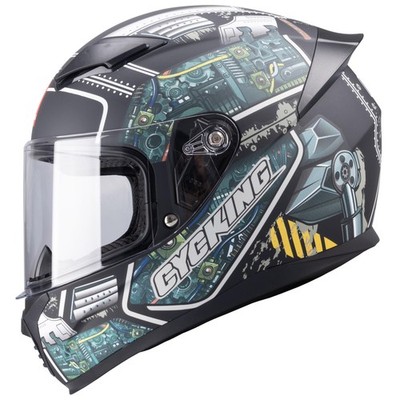 Full Face Motorcycle Helmet DOT Approved for Racing and Street Use  XL Size
