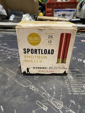 Sears Roebuck And Co. Sportload 12 GA Shotgun Shells Empty Box 12 Gauge W/ Wads