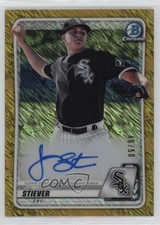 2020 Bowman Chrome Prospect Gold Shimmer Refractor /50 Jonathan Stiever Auto 4g8