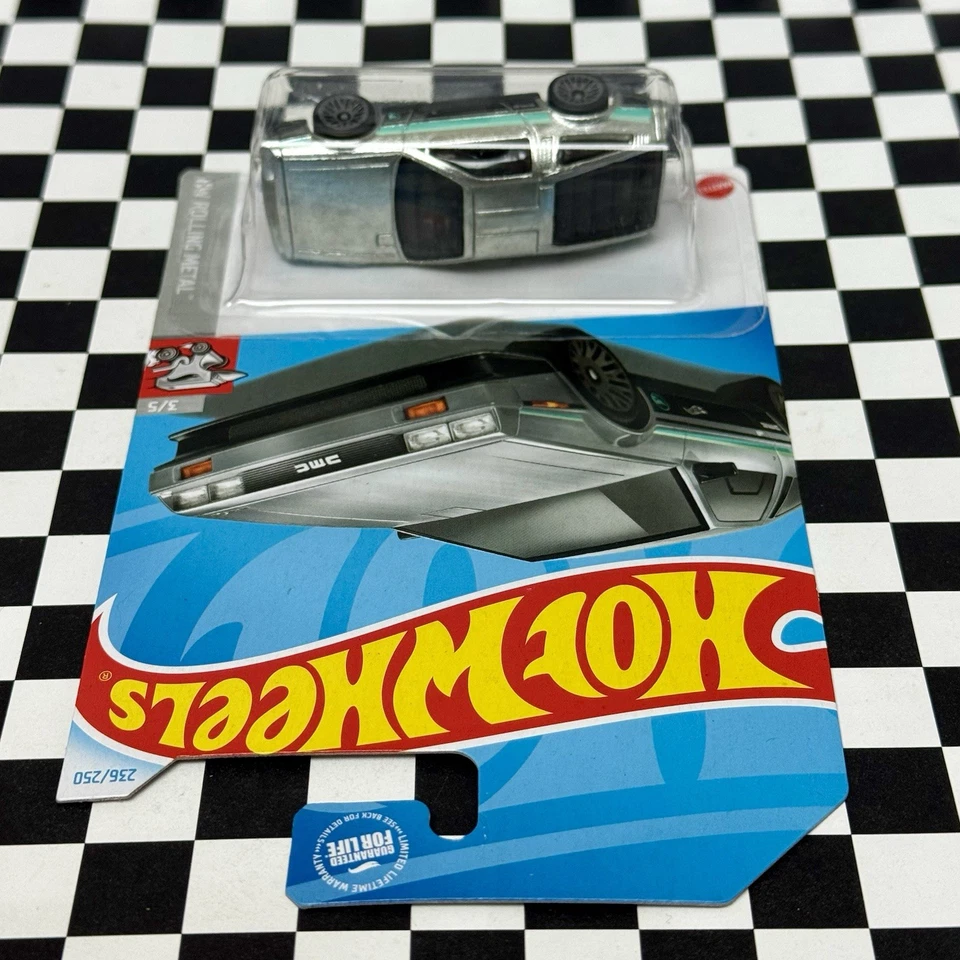 🔥 Hot Wheels DMC Delorean Treasure Hunt 236/250 HW Rolling Metal 3/5 HW - TH - Image 3 of 4