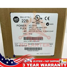 Allen-Bradley 22B-B012N104 PowerFlex 40 Series AC Driver US Free Tax