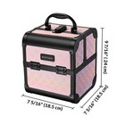 Byootique 4in1 Portable Makeup Train Case with Cube Case Cosmetic Organizer Pink — photo 5