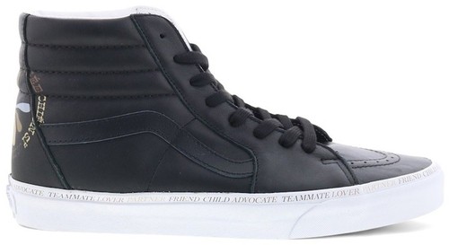 Vans Sk8 Hi Top Divine Energy Women Black Leather Skateboard  display picture 3