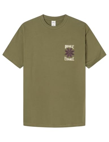 Herren T-Shirt M Khaki Von Springfield, Baumwolle, Kurzarm, Freizeitshirt-image