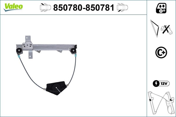 NEU - Valeo 850781 Fensterheber FüR Peugeot-image