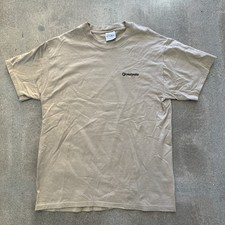 Hanes Beefy T-shirt Men’s Large Vintage Qualcomm Embroidered