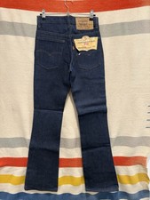 NOS VTG 1980s Levis 517 Saddleman Bootcut Orange Tab Jeans Indigo Mens 28x34