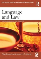 Language And Law A Resource Book For Students Alan Durant (U. A.) Taschenbuch