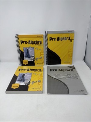 Abeka Pre Algebra Work-text Teacher Key Quiz Test Solution Key