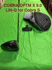 COBRA OPTM X 9.0 Driver UST Mamiya LIN-Q S Flex Golf Club with Headcover