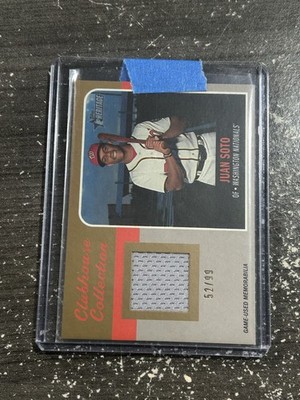 Juan Soto 2019 G Topps Heritage #CCR-JSO Clubhouse Collection Relic Gold /99 B6