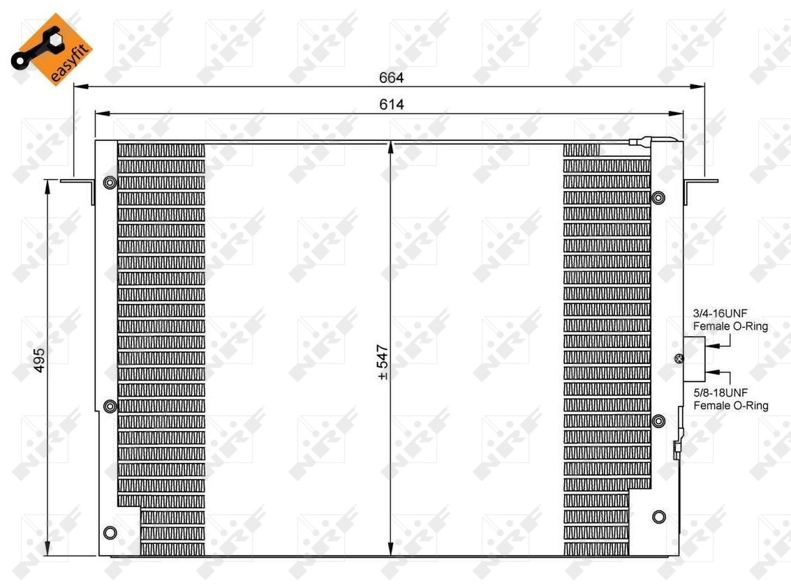 NRF Air-con Condenser - 35657