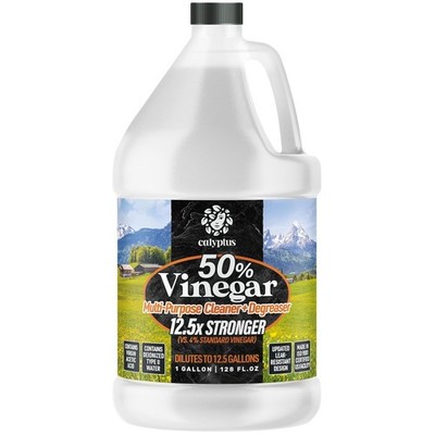 Super Concentrated 50% Vinegar 12.5X Performance, Indoor & Outdoor Cleaner 
