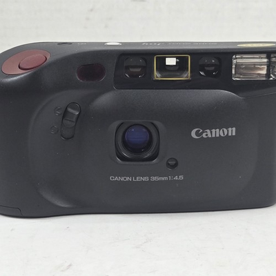#ad #ad Canon Sure Shot Joy 35mm Film 1 4.5 Lens Black Camera w Date Tested New Battery $40.00