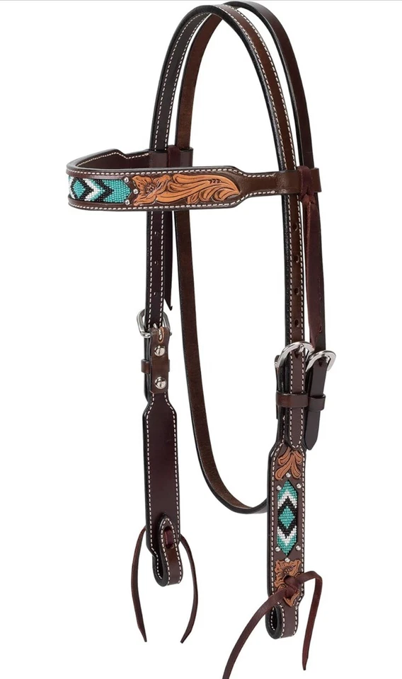 Double T Saddlery Western Saddle 14in. Including matching tack - Image 4 of 4