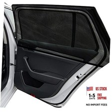 Car Window Shades, 2 Pack Breathable Mesh Side Sun Stretch Screens for Large