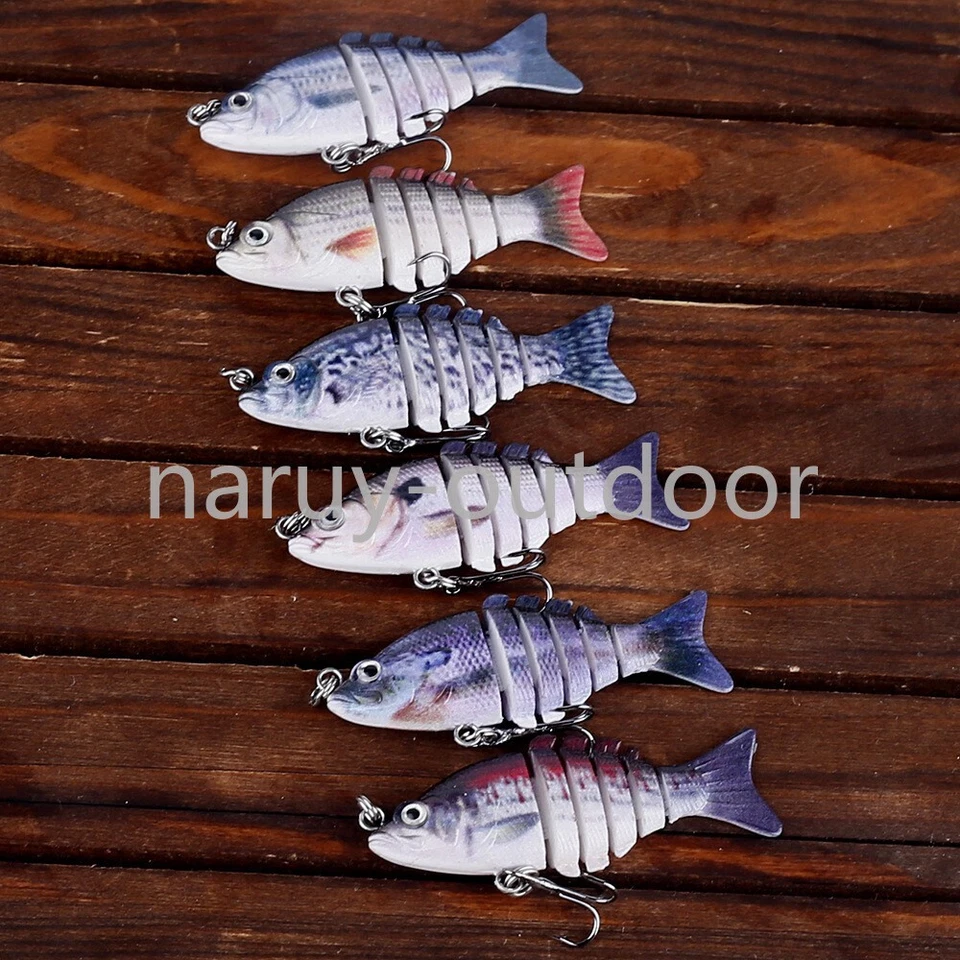 5er Pack Mini Mulit Jointed Swimbaits 5cm/2g Sinking Wobbler Crankbait... - Bild 2 von 4